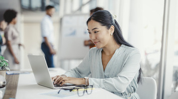 businesswoman sitting on a chair